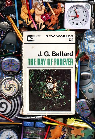 Scanner collage based on New World's SF 170 featuring J G Ballard's
The Day of forever