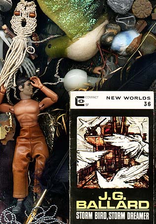 Scanner collage based on New Worlds SF 168 featuring J G Ballard's
Storm bird, Storm dreamer